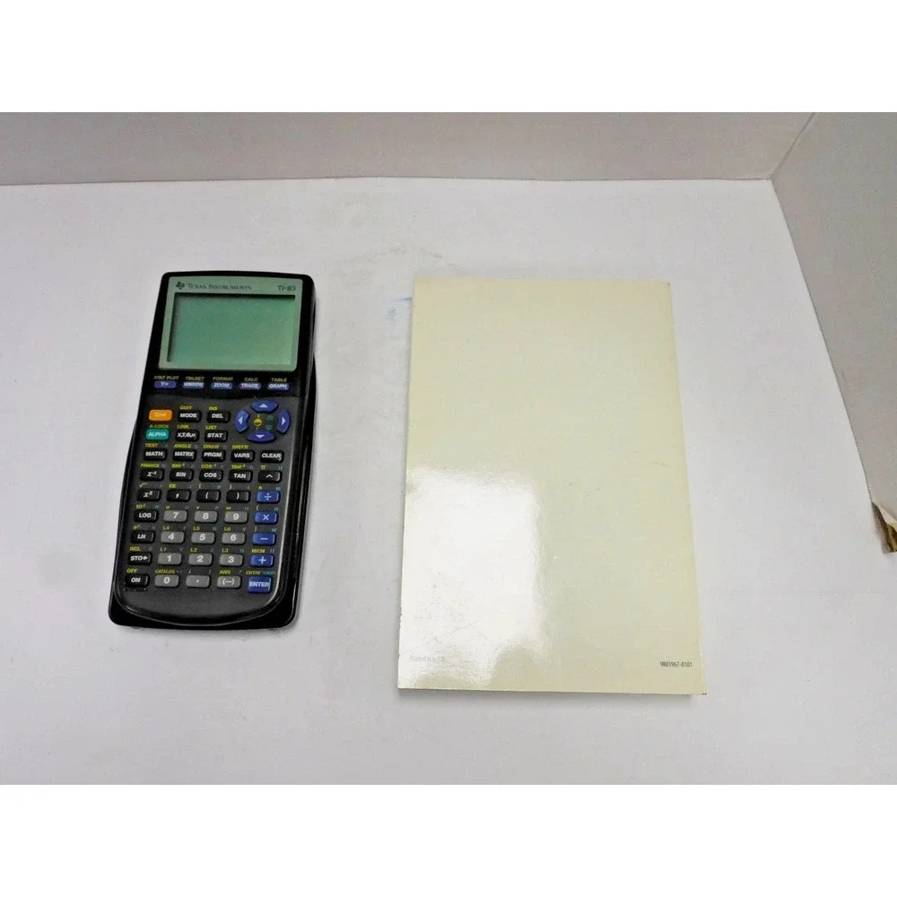 Texas Instrument TI-83 Plus Graphing Calculator With Guidebook DW202